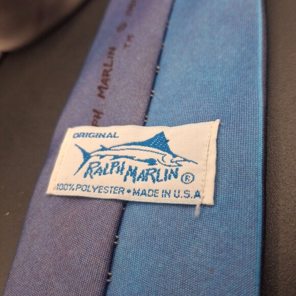 Vintage 1987 Harley-Davidson Ralph Marlin Polyester Tie "Chrome Pipe" - Picture 3 of 7